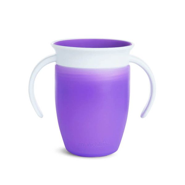 Munchkin - Vaso de Entrenamiento Miracle 360 7oz - Morado - Productos para bebes | Mamita y Yo