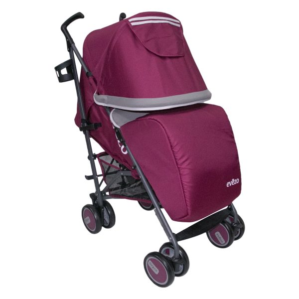 Evezo - Coche bastón 3 posiciones Sammy Rojo - Productos para bebes | Mamita y Yo