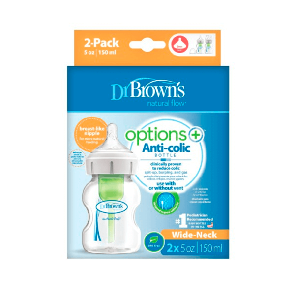 Dr. Browns - Set de 2 Biberones 5onz | Tienda para bebés - Mamita y Yo