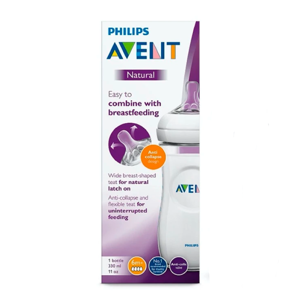 Avent - Biberón Natural 2.0 Blanco de 11oz/330ml - Imagen 3