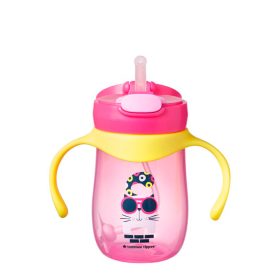 Tommee Tippee - Taza de Entrenamiento con Sorbete y 8oz/230ml Rosado - Productos para bebes | Mamita y Yo